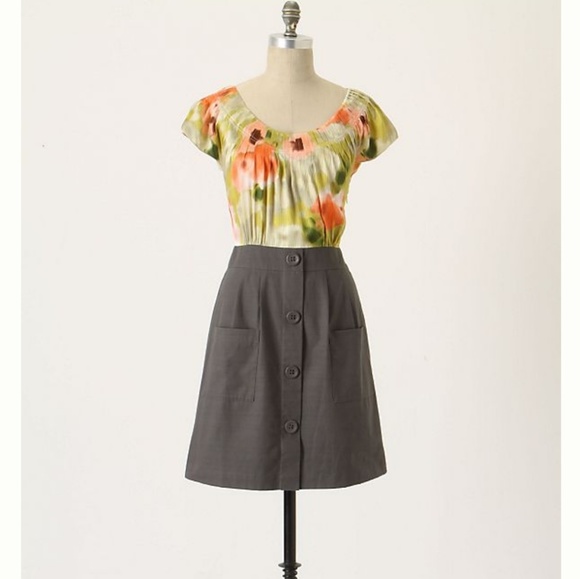 Anthropologie Tabitha Zoya Silk Watercolor Dress - Picture 5 of 5